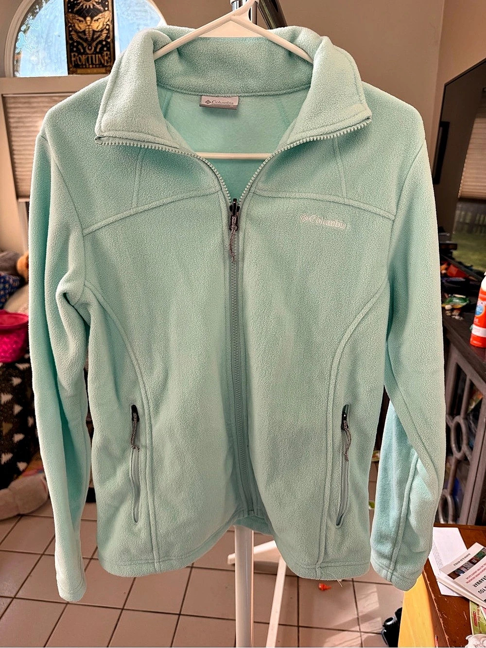Columbia Women's Fast Trek II Full-Zip Fleece Jacket Green Medium